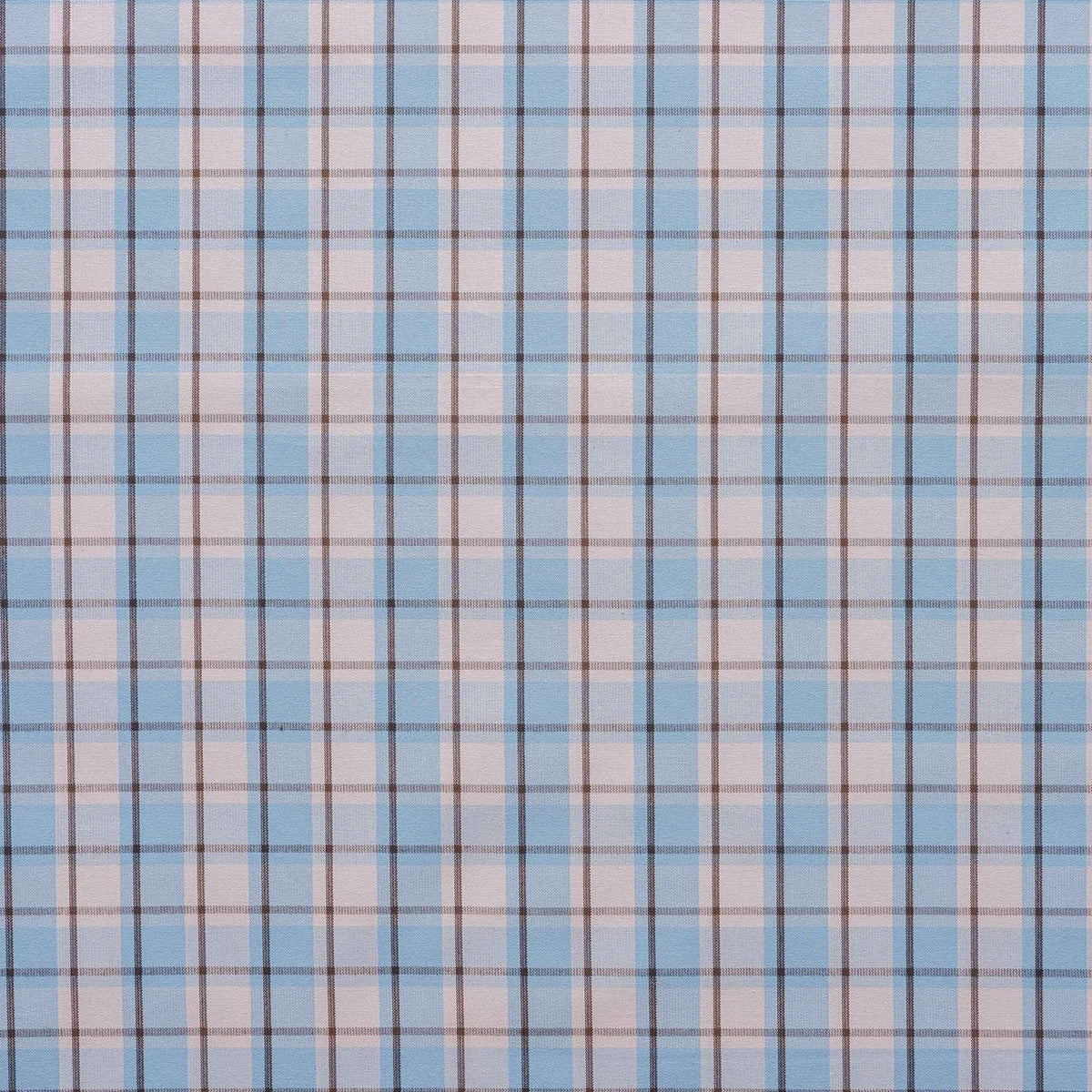 Square Deal Cotton, Blue Brown, Fabric Texture - Nicola Harding
