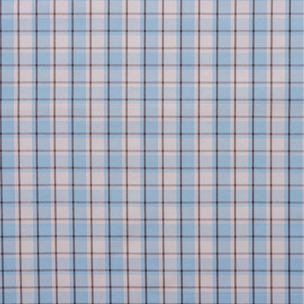  Square Deal Cotton, Blue Brown, Fabric Texture - Nicola Harding 