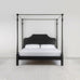 image of Folly Four Poster Bed in Jet Black