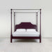 image of Folly Four Poster Bed in Plum