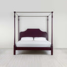 Folly Four Poster Bed in Plum - Nicola Harding
