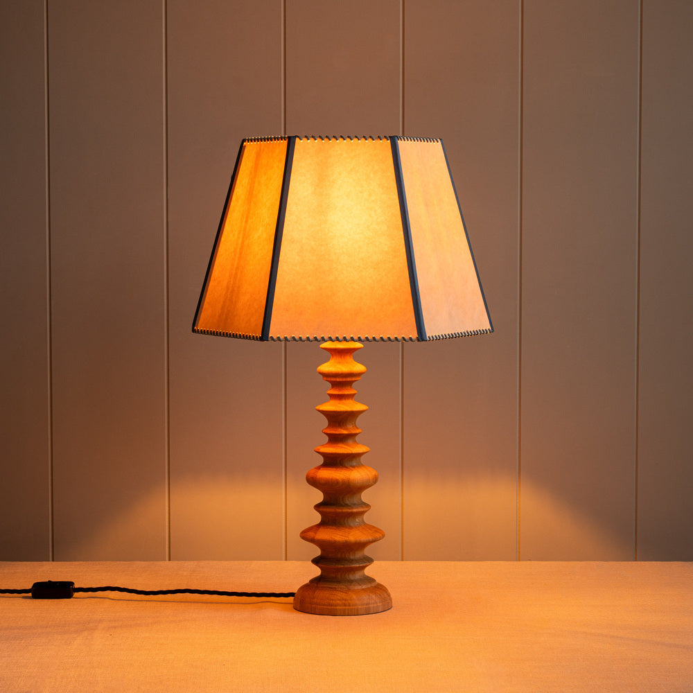  Good Turn Wooden Table Lamp Base in Natural Oak 