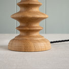 Good Turn Wooden Table Lamp Base in Natural Oak