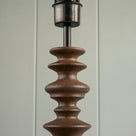 Good Turn Wooden Table Lamp Base in Smoky Oak