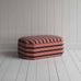 image of Hither Hexagonal Ottoman in Regatta Cotton, Flame