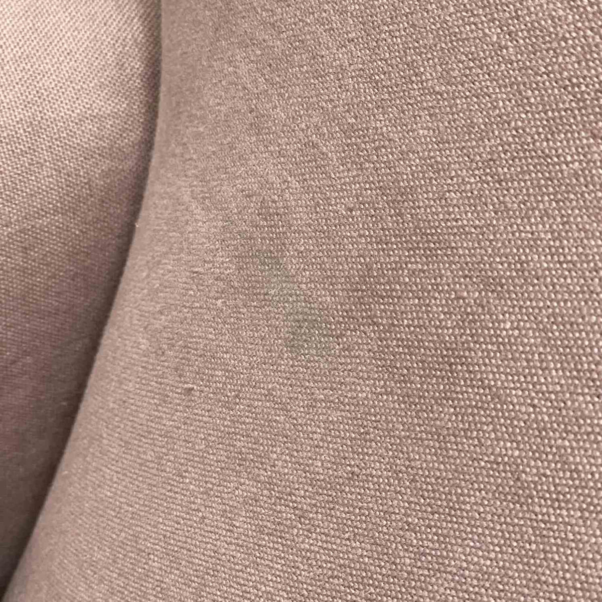 Woven heather linen fabric detail on Nix Nicola Harding Idler armchair upholstery