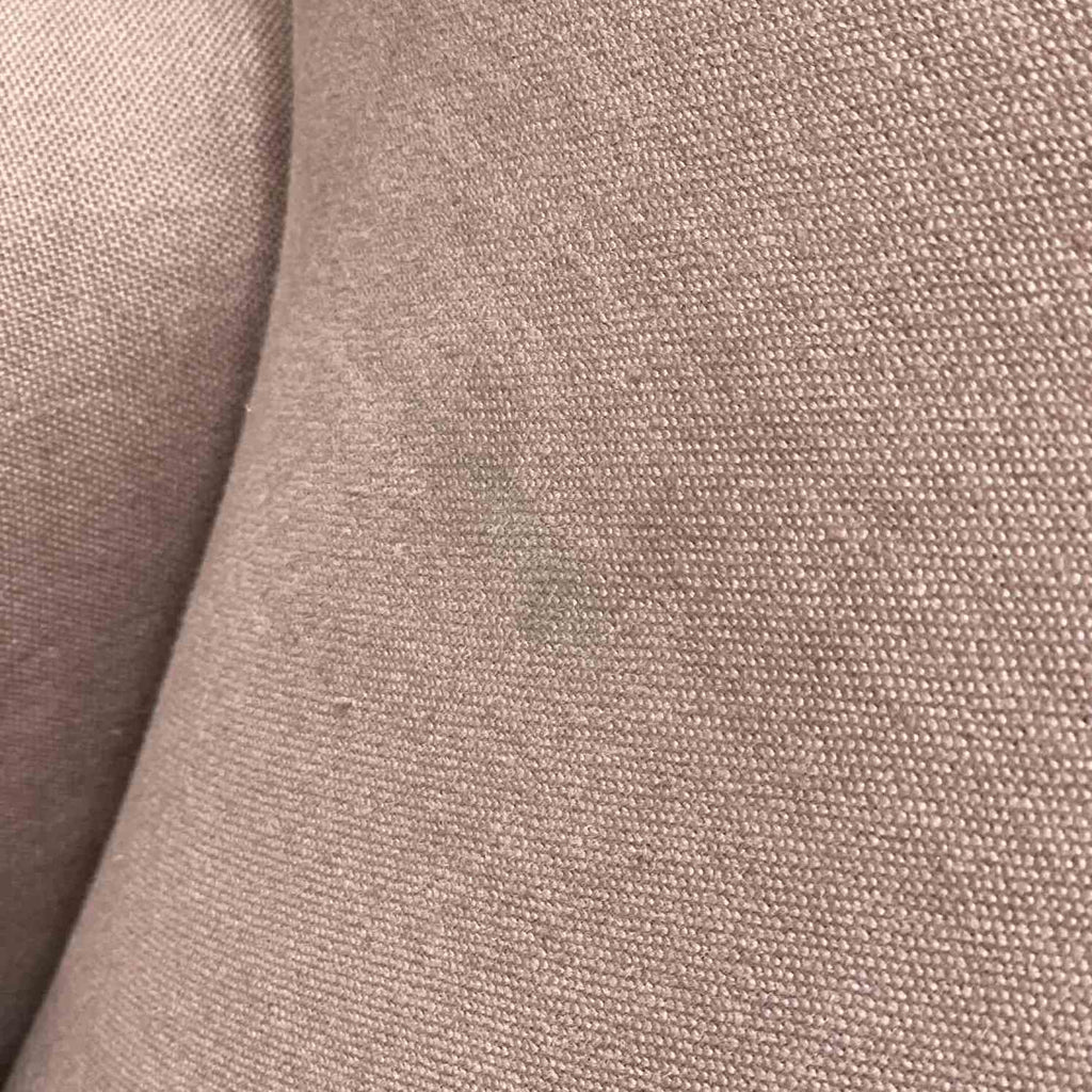  Woven heather linen fabric detail on Nix Nicola Harding Idler armchair upholstery 