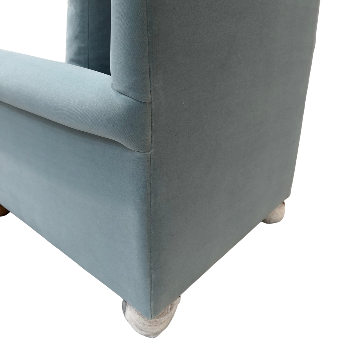 Idler Armchair in Intelligent Velvet Mineral (IV III / with Back Cushion)