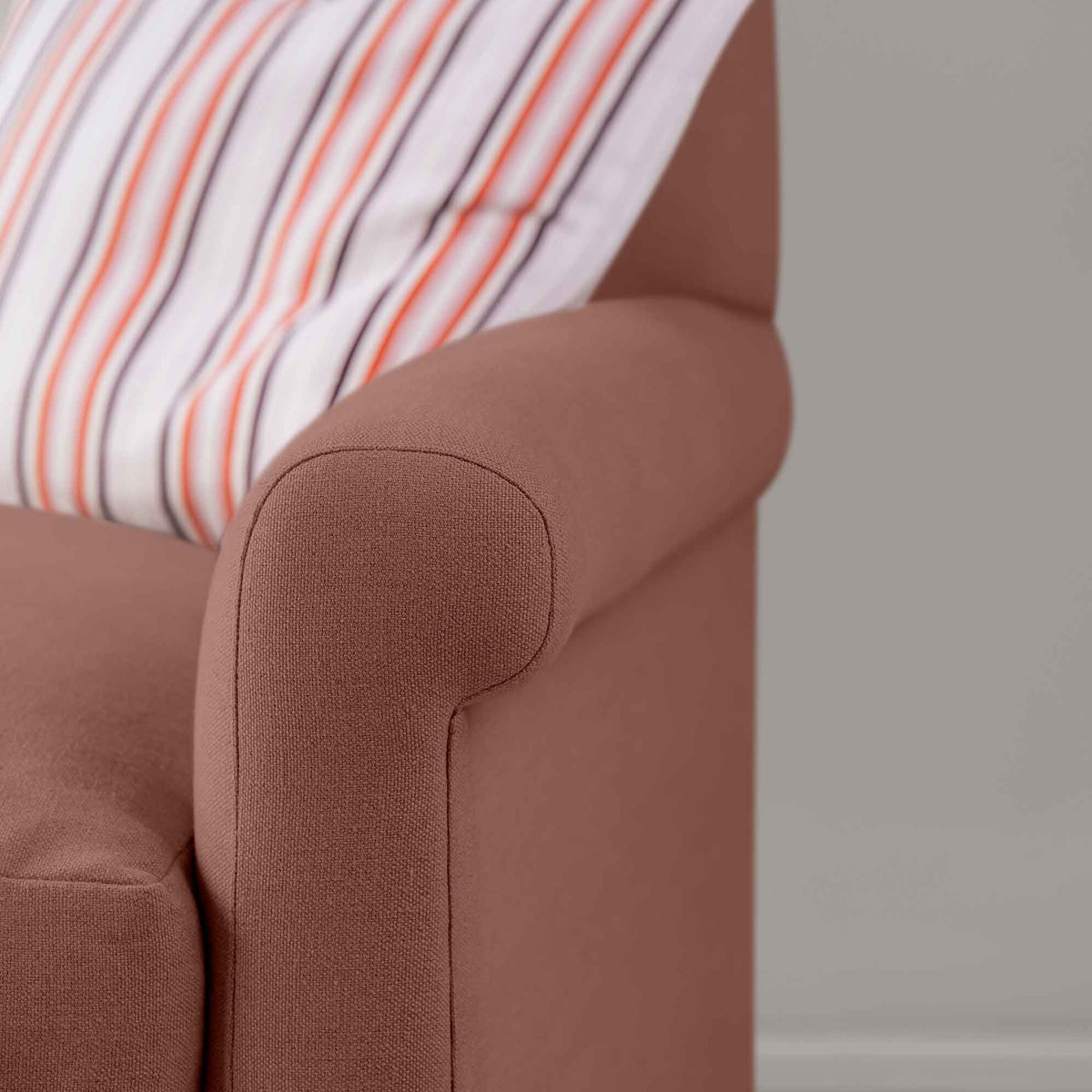 Idler 2 Seater Sofa in Laidback Linen Sweet Briar - Nicola Harding