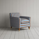 Idler Armchair in Regatta Cotton, Blue - Nicola Harding