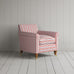 image of Idler Armchair in Slow Lane Cotton Linen, Berry