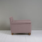 Idler Armchair in Laidback Linen Heather Side View - By NiX