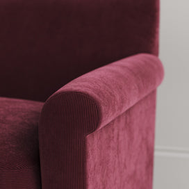 Arm detail of the Idler sofa in Cherry Classic Corduroy - NiX