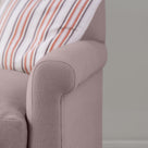 Idler Armchair in Laidback Linen Heather Arm Close Up - By NiX