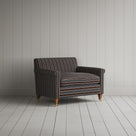 Idler Love Seat in Regatta Cotton, Charcoal - Nicola Harding