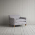 image of Idler Love Seat in Ticking Cotton, Blue Brown