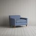 image of Idler Love Seat in Well Plaid Cotton, Blue Brown