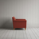 Side profile of Idler Love Seat in Intelligent Velvet Sienna