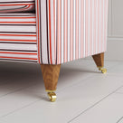 Detail of the feet and castors on the BIG LOVE seat by Nicola Harding.