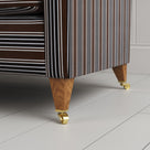 Feet close-up with castors of Idler 4 Seater Sofa in Regatta Cotton, Charcoal