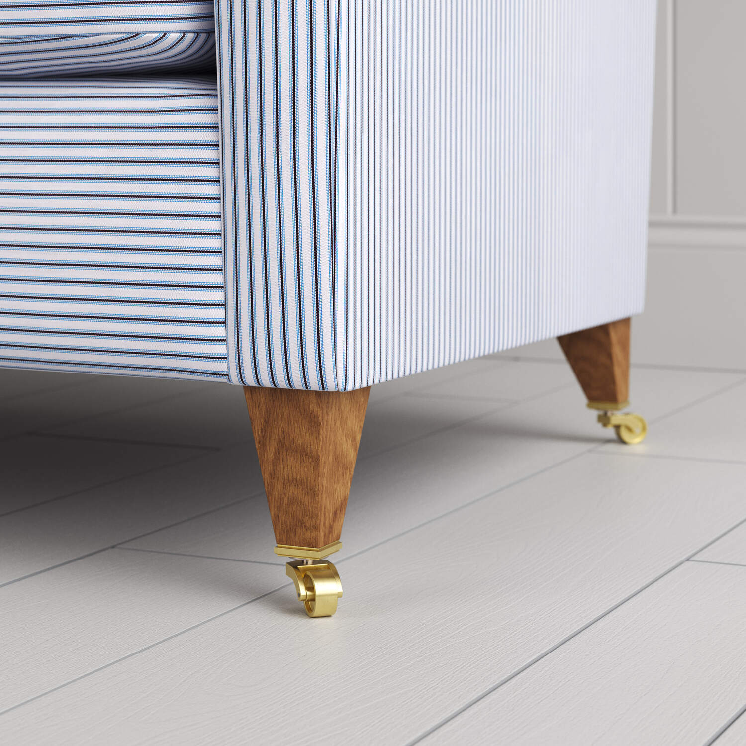  Design details of tapered legs with caster wheels by Nicola Harding 