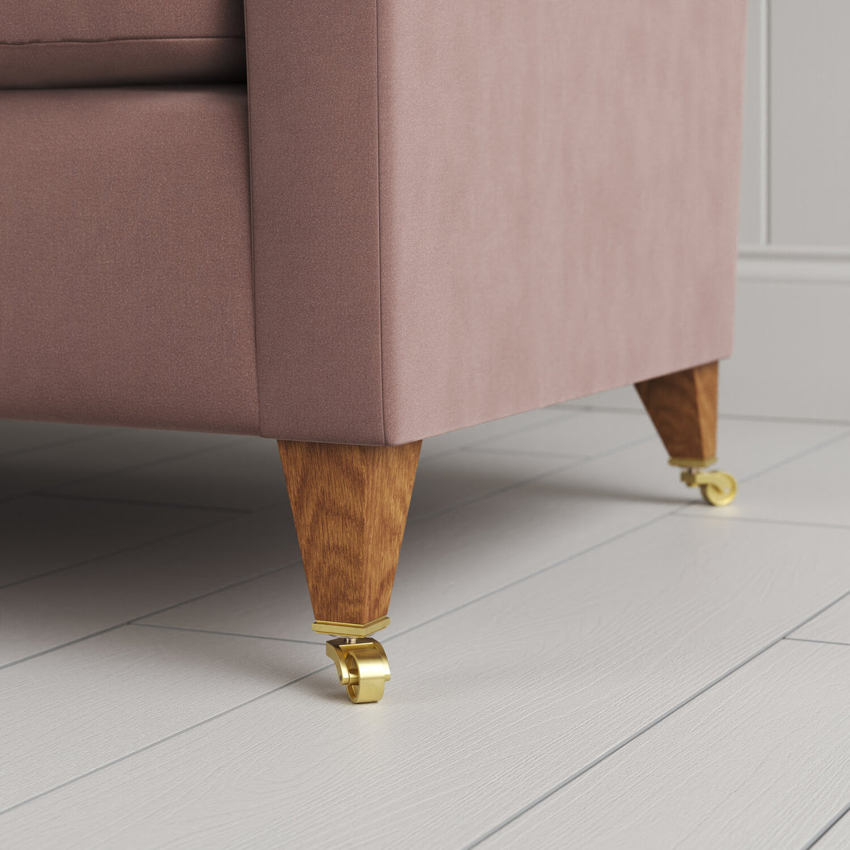 Wooden Feet with wheels