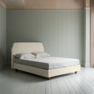Dream Ticket Upholstered Bed in Laidback Linen Dove without Valance