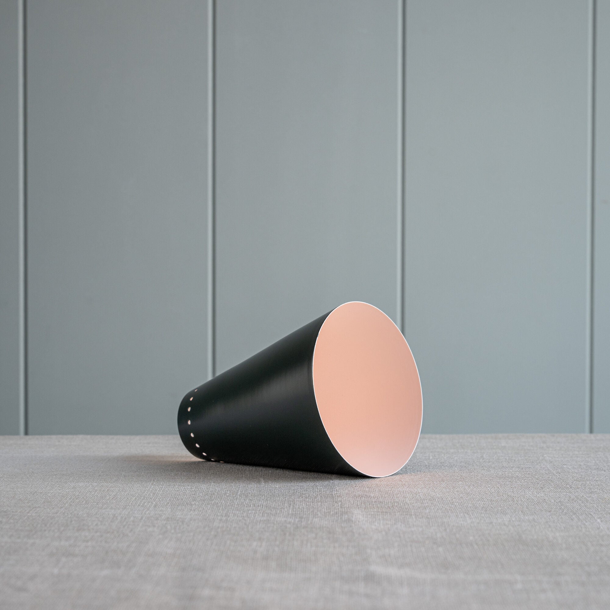  Broadway Metal Shade, Green from outside and pink from inside  