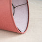  Ditsy Tall Tapered Lamp Shade in Burgundy with Pink Trim 