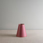  Ditsy Tall Tapered Lamp Shade in Burgundy with Pink Trim - Nicola Harding 
