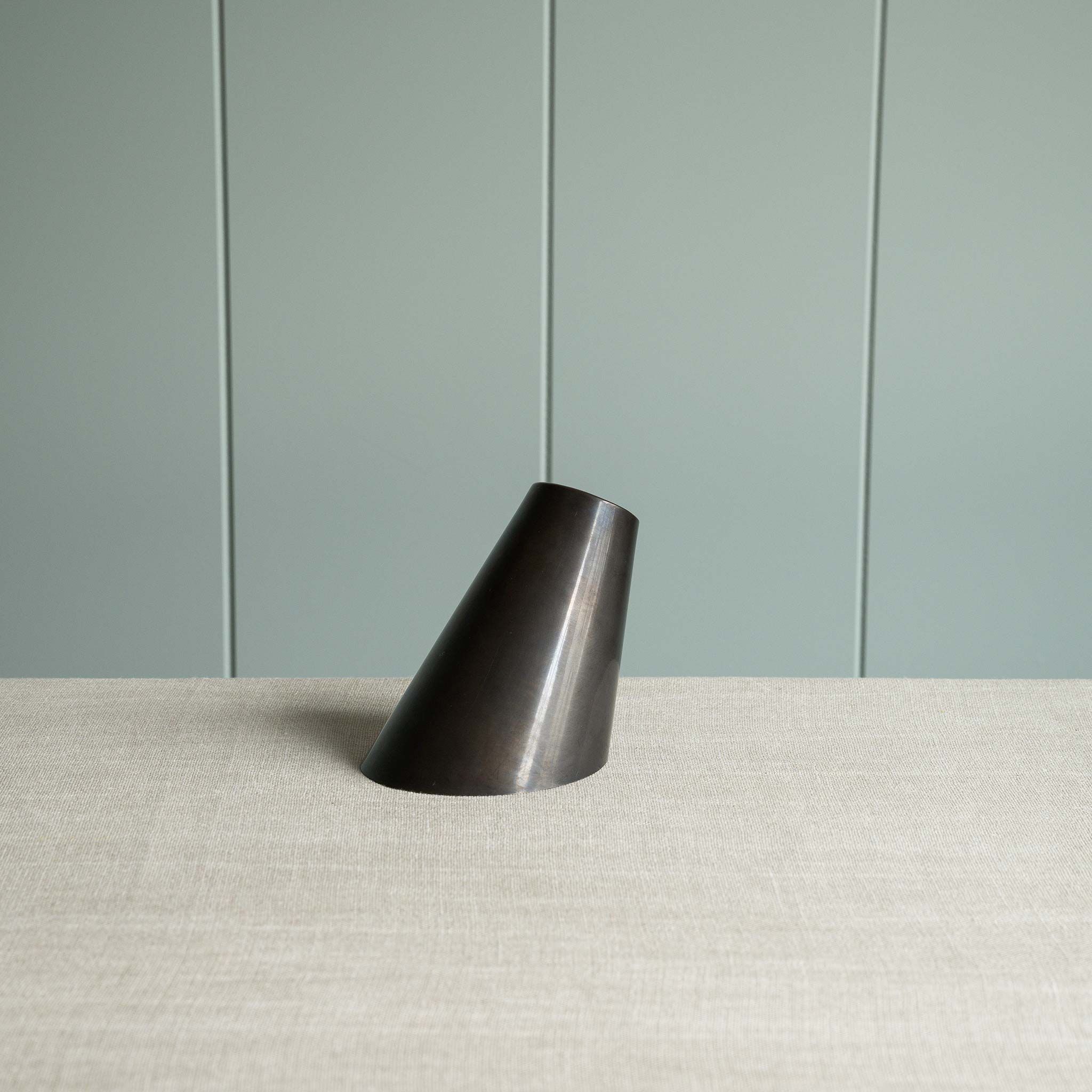  a black piece of lamp 