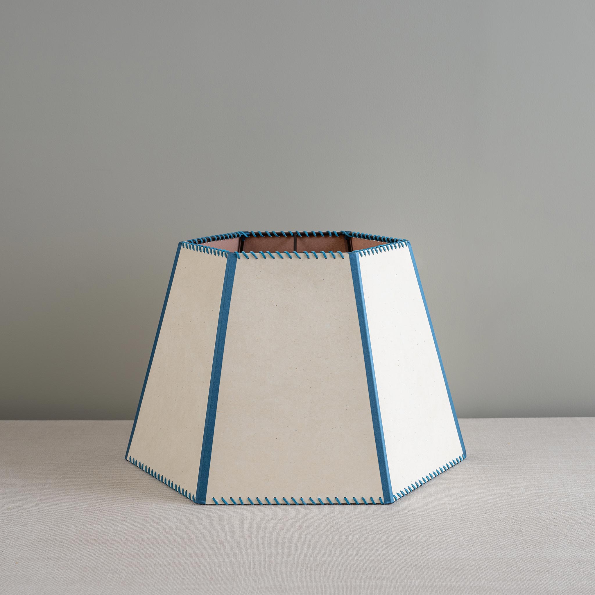  Townhouse Hexagonal Lamp Shade White - Nicola Harding 