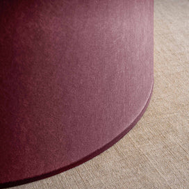 Closeup of Tall Straight Empire Burgundy Lamp Shade - NiX