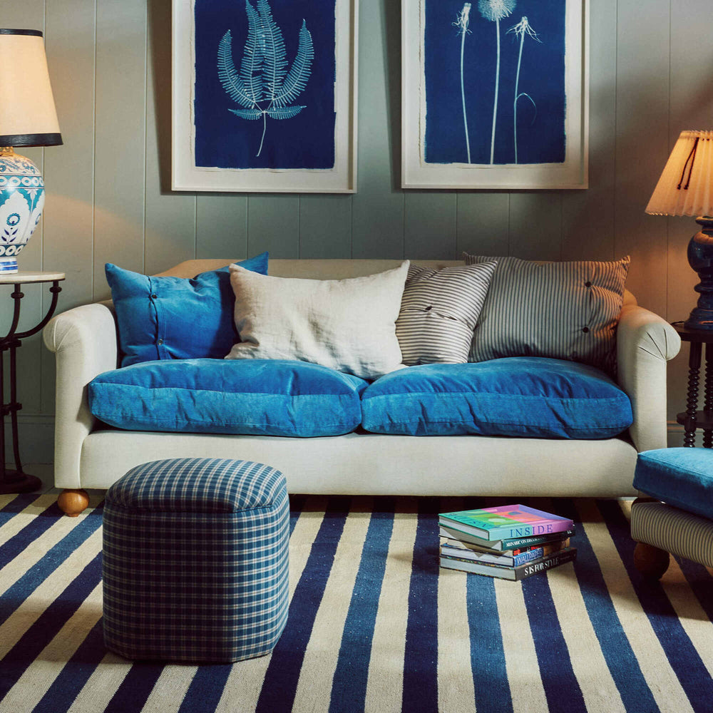 Dolittle sofa styled with NiX special cushions in a living room - Nicola Harding Interior