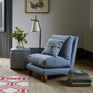 Perch Armchair Styled with matching ottoman and cushion by NiX interiors