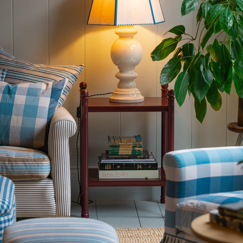 Pre-Loved Revive Side Table in Vinho Red