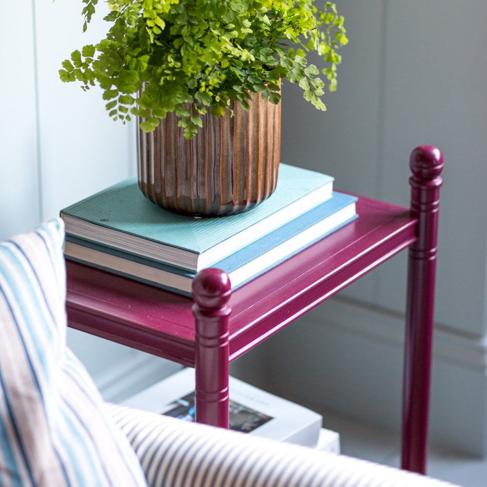 Pre-Loved Revive Side Table in Vinho Red