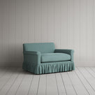 Curtain Call Love Seat in Laidback Linen Cerulean