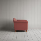 Side View of Dolittle Love Seat in Intelligent Velvet Damson