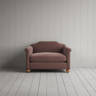 Front View of Dolittle Love Seat in Intelligent Velvet Dusky Pink