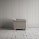 Side View of Dolittle Love Seat in Intelligent Velvet Moonstone