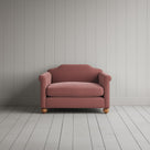 Front View of Dolittle Love Seat in Intelligent Velvet Rose