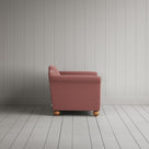Side Profile of Dolittle Love Seat in Intelligent Velvet Rose