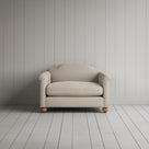 Dolittle Love Seat in Laidback Linen Dove front view