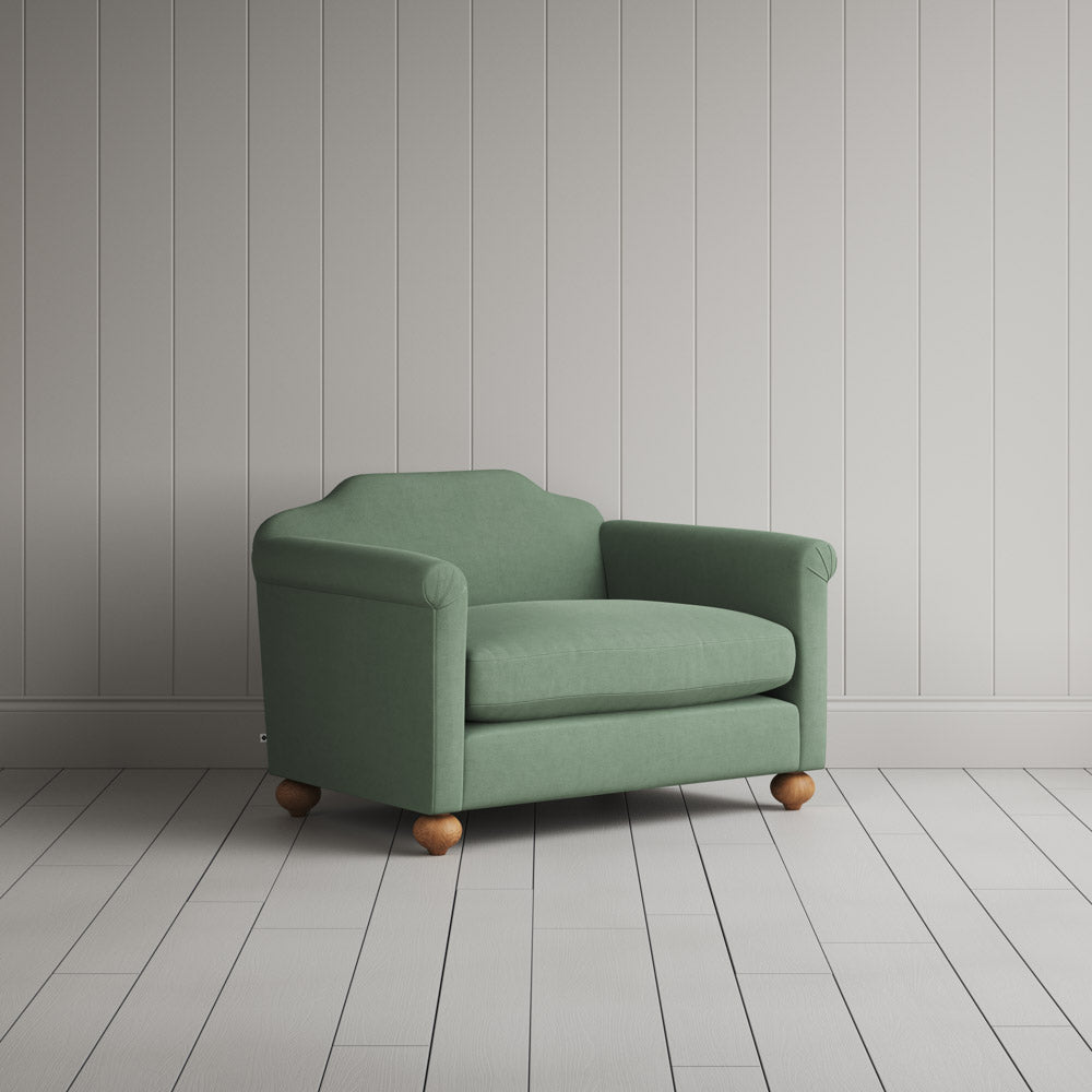 Dolittle Love Seat in Laidback Linen Moss