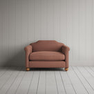 Front View of Dolittle Love Seat in Laidback Linen Roseberry