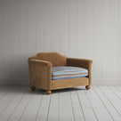 Dolittle Love Seat in Classic Corduroy Stone Beige Frame and Regatta Blue Seat