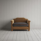 Dolittle Love Seat in Classic Corduroy Stone Beige Frame and Regatta Charcoal Seat