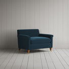 Idler Love Seat in Intelligent Velvet Aegean