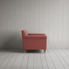Side profile of Idler Love Seat in Intelligent Velvet Damson